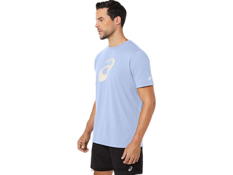Pinsel-Kurzarm-T-Shirt BL4N161Asics weicher Himmel