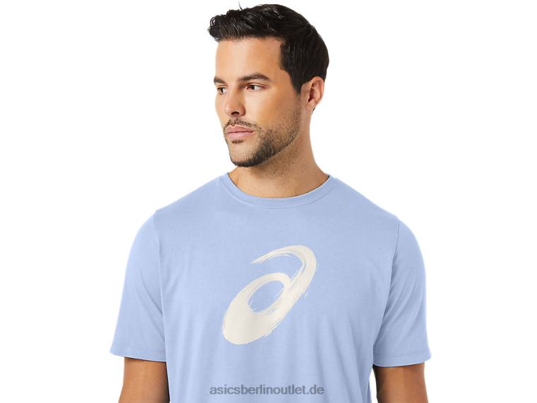 Pinsel-Kurzarm-T-Shirt BL4N161Asics weicher Himmel