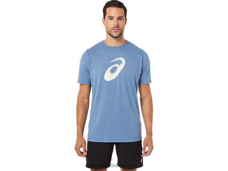 Pinsel-Kurzarm-T-Shirt BL4N1742Asics Sturmblau