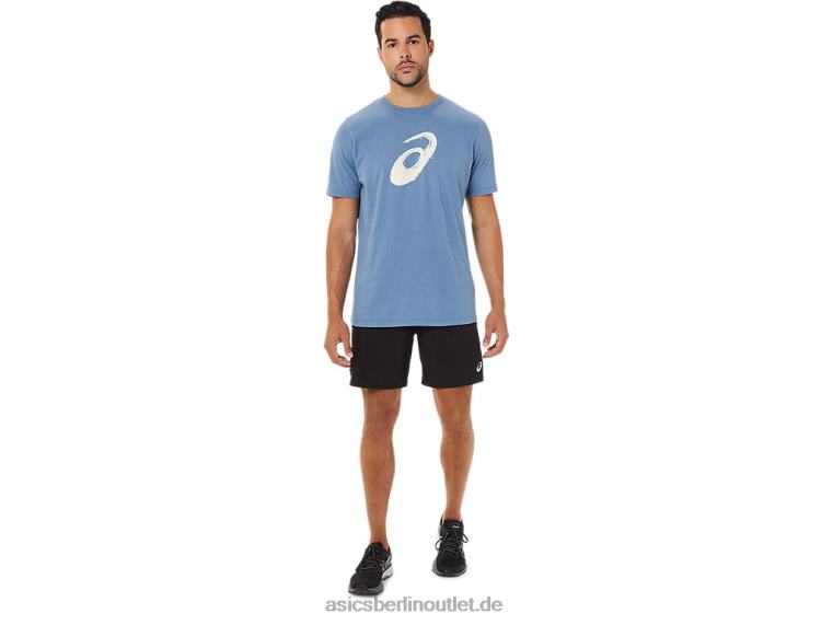 Pinsel-Kurzarm-T-Shirt BL4N1742Asics Sturmblau