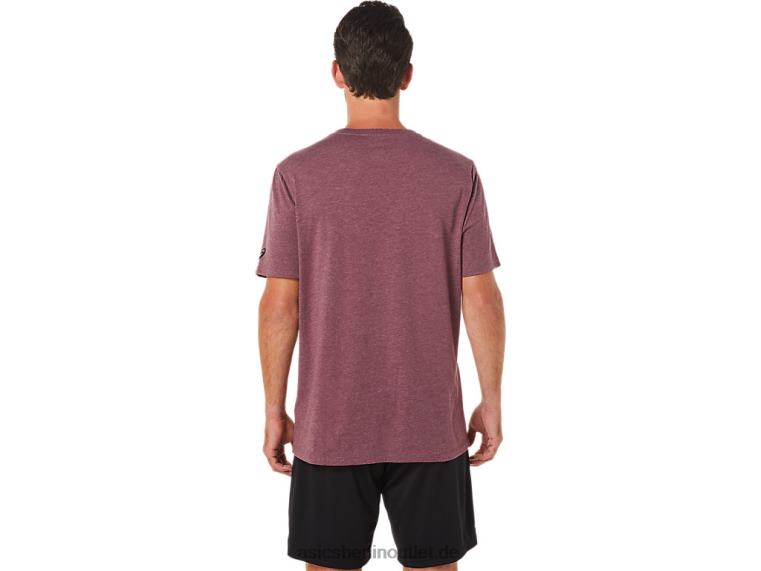 Pinsel-Kurzarm-T-Shirt BL4N2078Asics tiefes Marsheidekraut