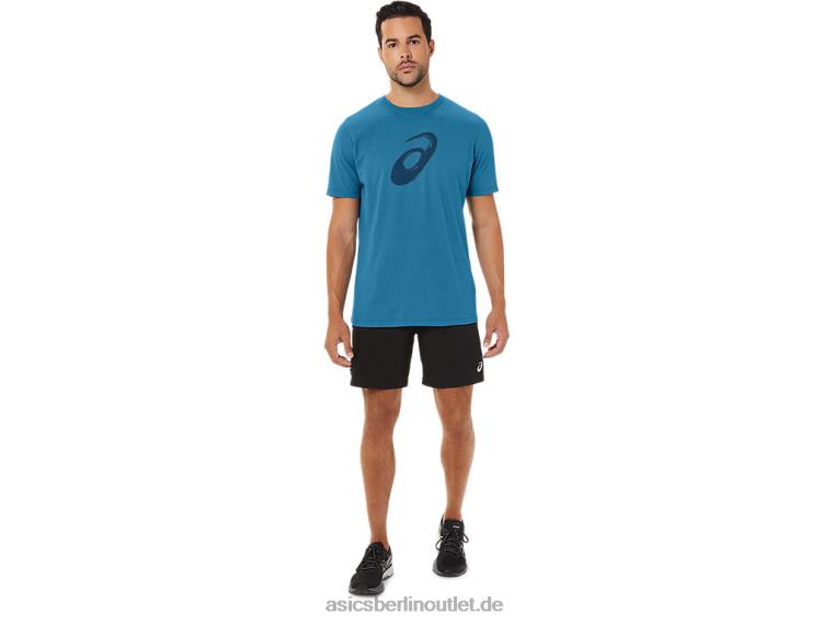 Pinsel-Kurzarm-T-Shirt BL4N72Asics Inselblaues Heidekraut