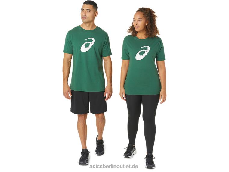 Pinsel-Kurzarm-T-Shirt BL4N879Asics jägergrün