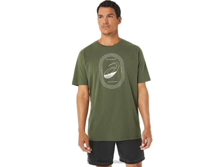 Spirale ein Leichtathletik-Abschlag BL4N1267Asics olivfarbene Leinwand