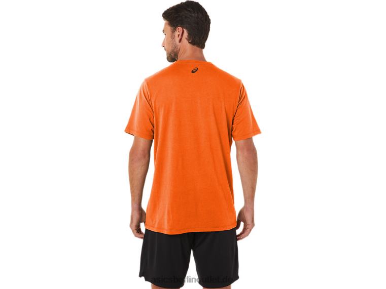 T-Shirt mit Sonnenaufgang-Läufer-Grafik BL4N1186Asics Ringelblumen-Orangenheide