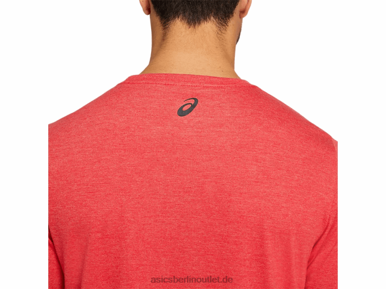 Teatokyo-T-Shirt BL4N2041Asics klassisches rotes Heidekraut