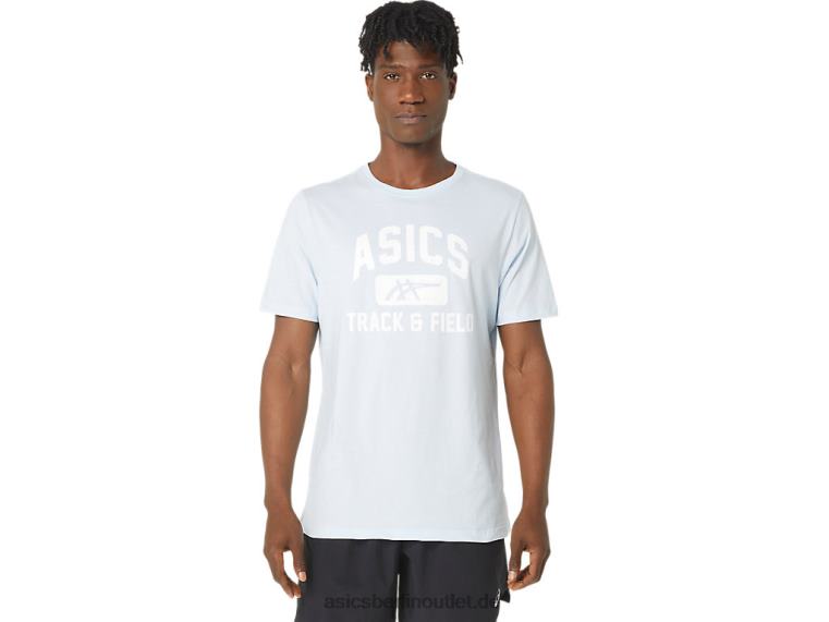 Unisex-T-Shirt mit Leichtathletik-Grafik BL4N179Asics weicher Himmel