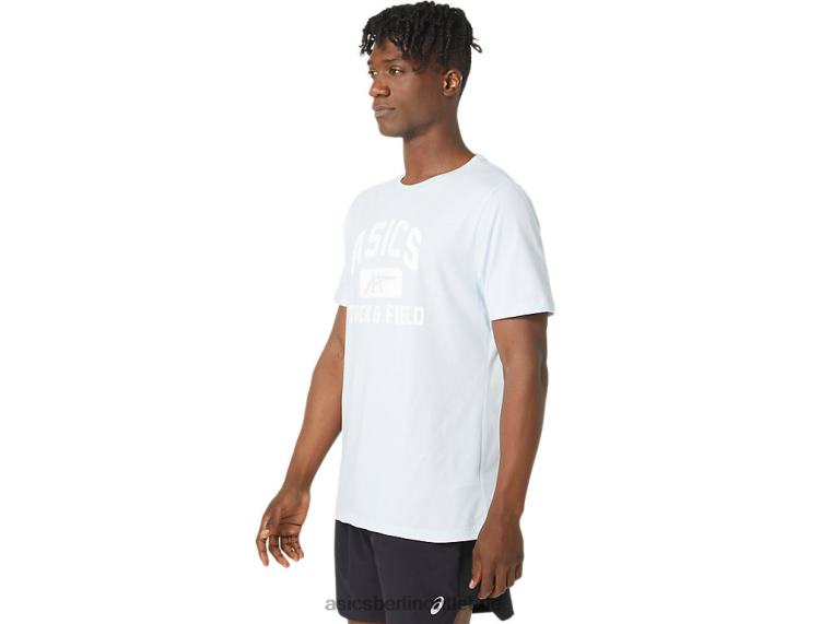 Unisex-T-Shirt mit Leichtathletik-Grafik BL4N179Asics weicher Himmel