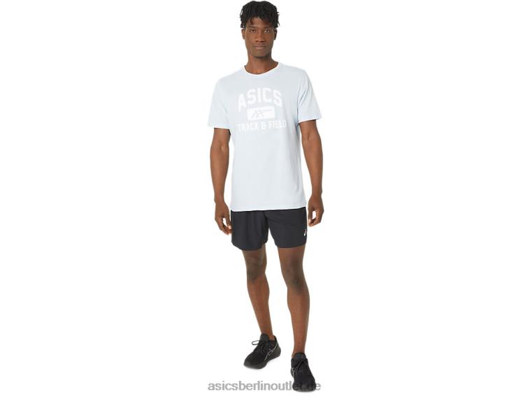 Unisex-T-Shirt mit Leichtathletik-Grafik BL4N179Asics weicher Himmel
