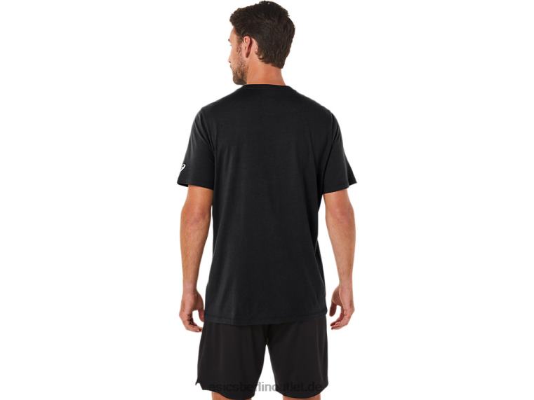xg kurzärmliges Lockup-Logo-T-Shirt BL4N11Asics Leistung schwarz