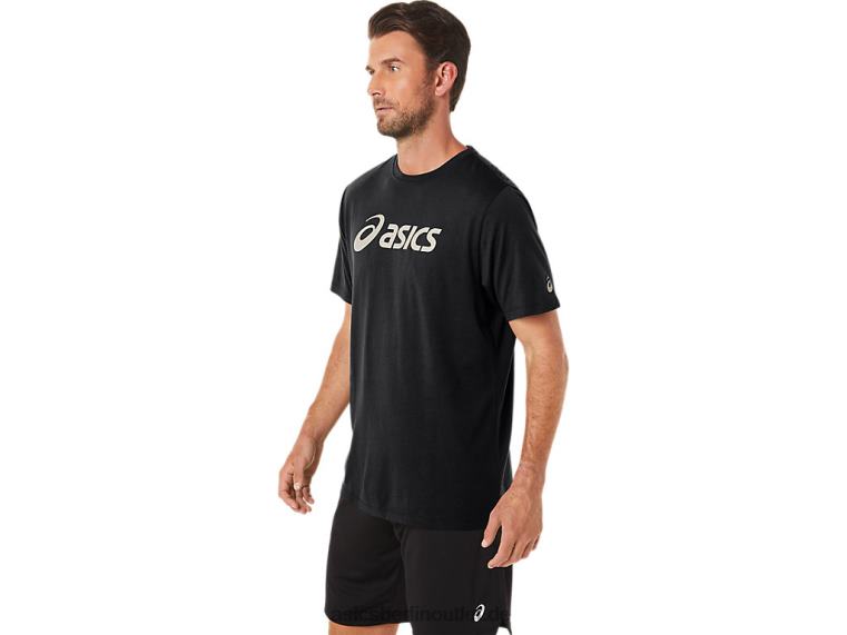 xg kurzärmliges Lockup-Logo-T-Shirt BL4N11Asics Leistung schwarz