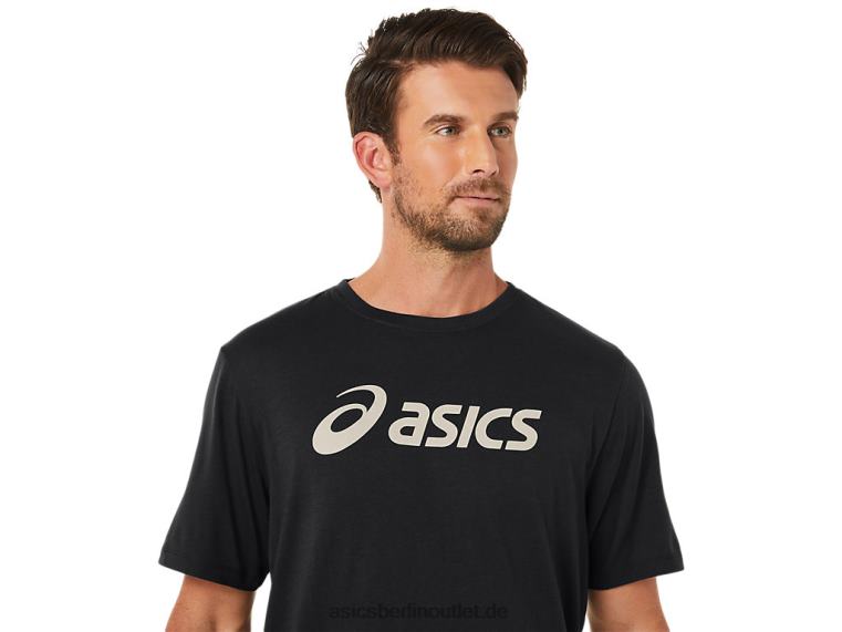 xg kurzärmliges Lockup-Logo-T-Shirt BL4N11Asics Leistung schwarz