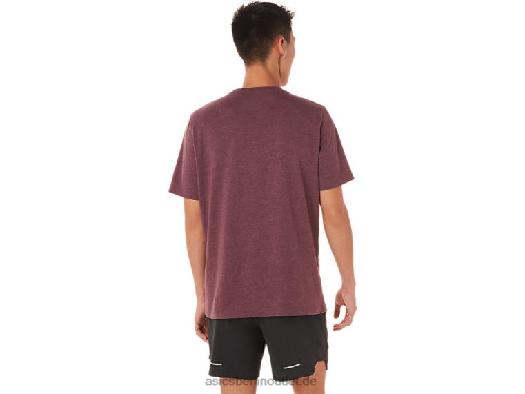 xg kurzärmliges Lockup-Logo-T-Shirt BL4N1463Asics tiefes Marsheidekraut