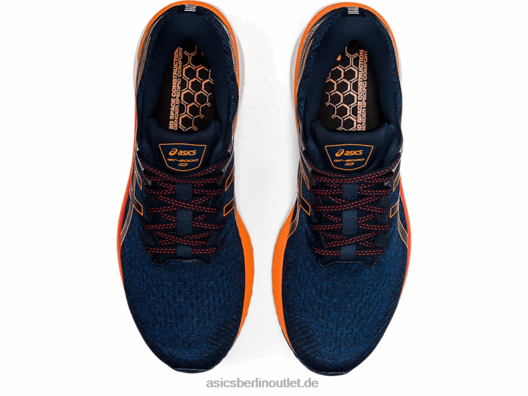 GT-2000 10 BL4N1474Asics Makoblau/schockierendes Orange