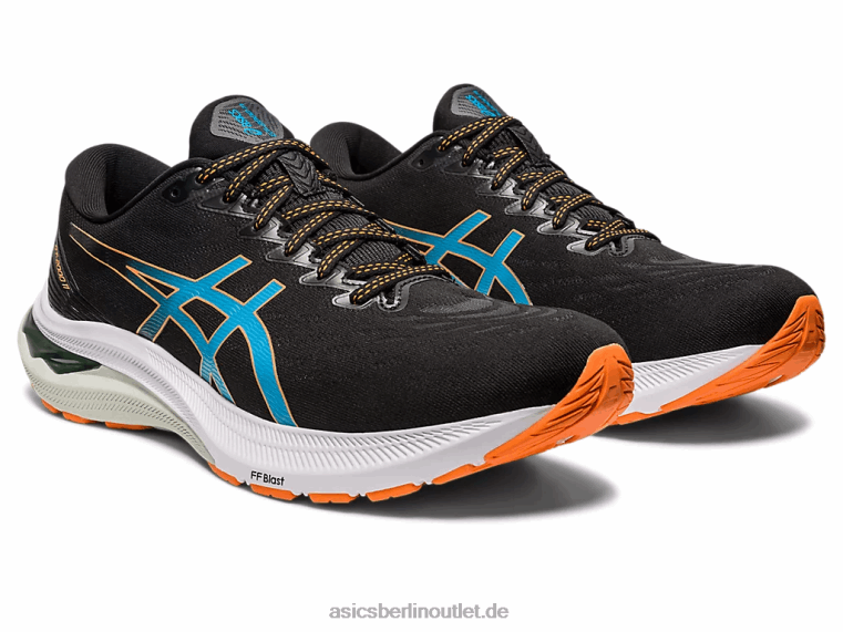 GT-2000 11 extra breit BL4N667Asics Schwarz/Sonnenpfirsich