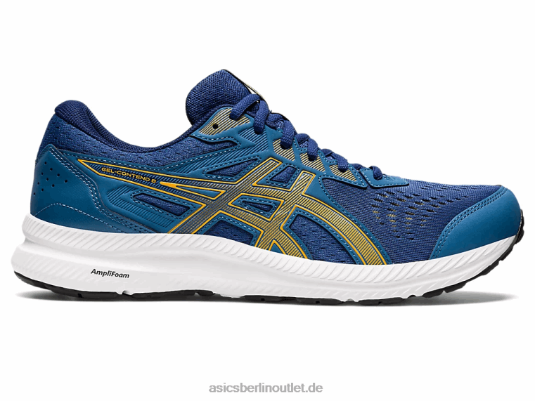 Gel-Contend 8 extra breit BL4N718Asics Azurblau/Bernstein
