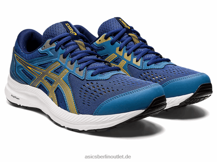Gel-Contend 8 extra breit BL4N718Asics Azurblau/Bernstein
