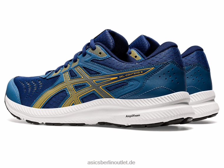 Gel-Contend 8 extra breit BL4N718Asics Azurblau/Bernstein