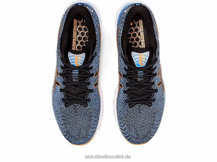Gel-Cumulus 24 extra breit BL4N652Asics Schwarz/schockierendes Orange