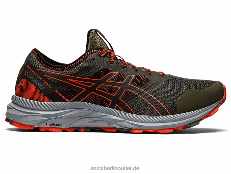 Gel-Excite-Trail BL4N910Asics Mantelgrün/Kirschtomate