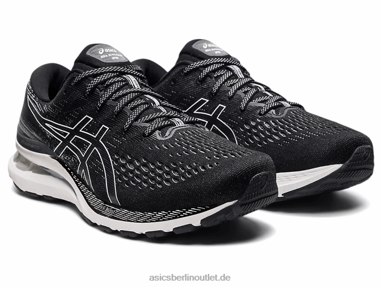 Gel-Kayano 28 extra breit BL4N1868Asics Schwarz-Weiss