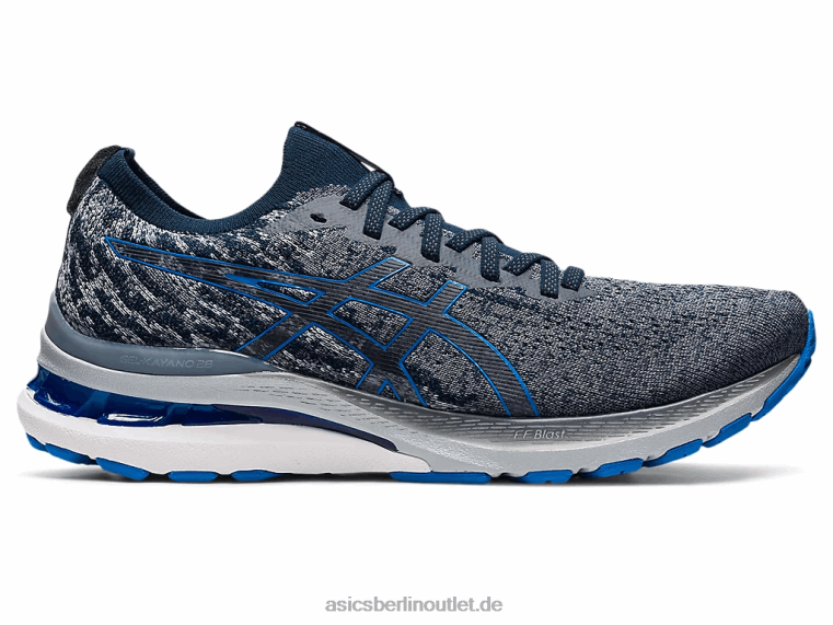 Gel-Kayano 28 mk BL4N1642Asics Trägergrau/Elektroblau
