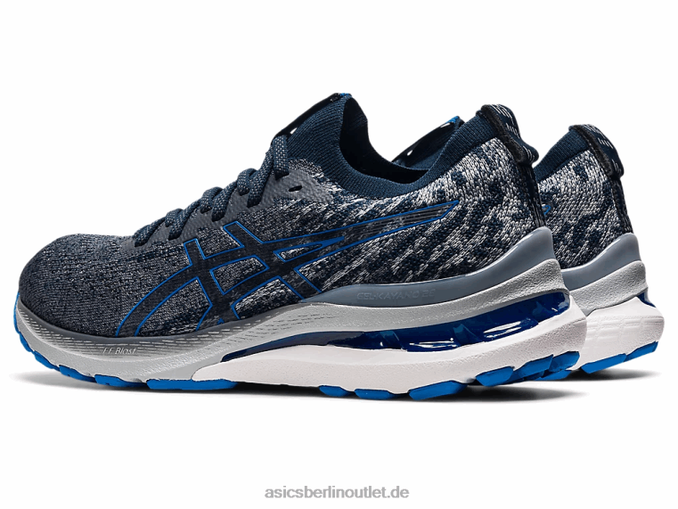 Gel-Kayano 28 mk BL4N1642Asics Trägergrau/Elektroblau