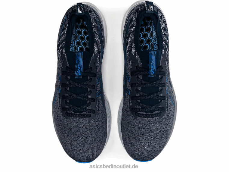 Gel-Kayano 28 mk BL4N1642Asics Trägergrau/Elektroblau