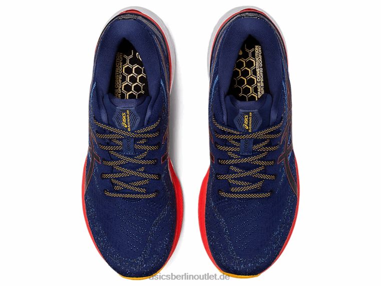 Gel-Kayano 29 extra breit BL4N1174Asics Tiefsee-/Kirschtomate