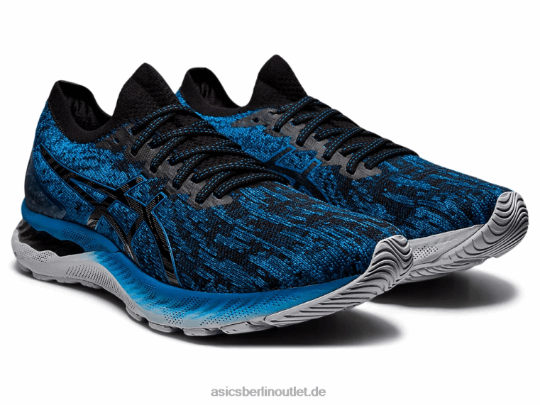 Gel-Nimbus 23 gestrickt BL4N1895Asics wiedergeboren blau/schwarz