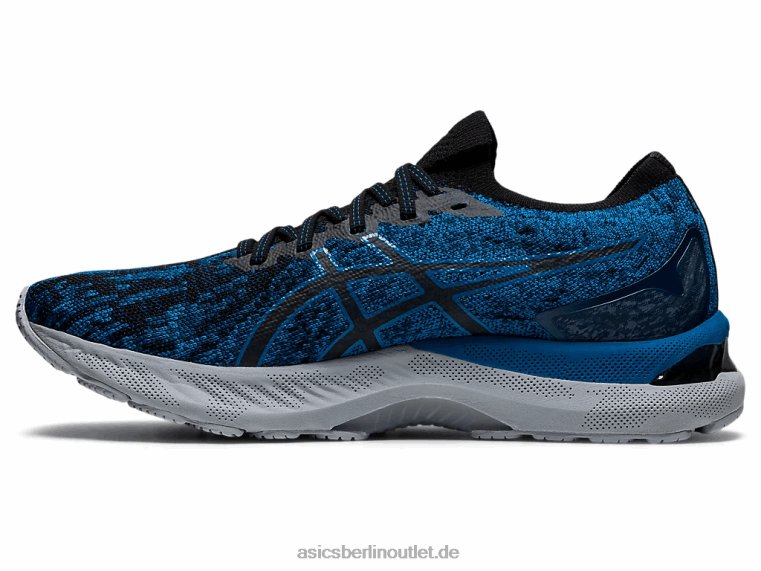 Gel-Nimbus 23 gestrickt BL4N1895Asics wiedergeboren blau/schwarz