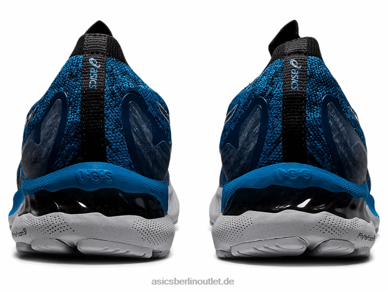 Gel-Nimbus 23 gestrickt BL4N1895Asics wiedergeboren blau/schwarz