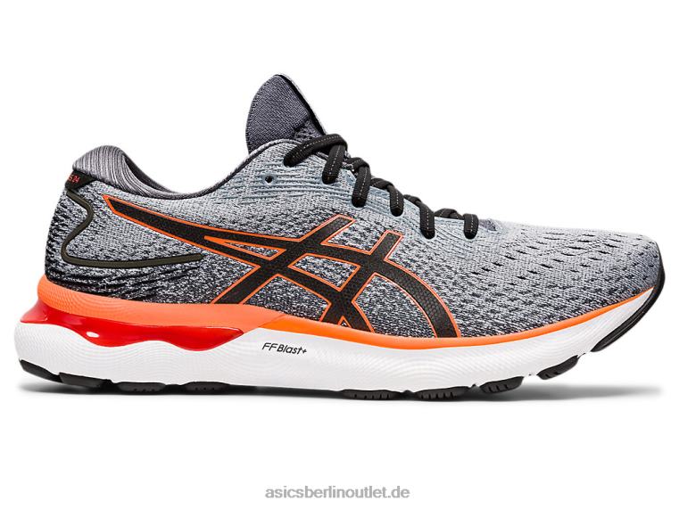 Gel-Nimbus 24 breit BL4N1469Asics Felsbrocken/schockierendes Orange