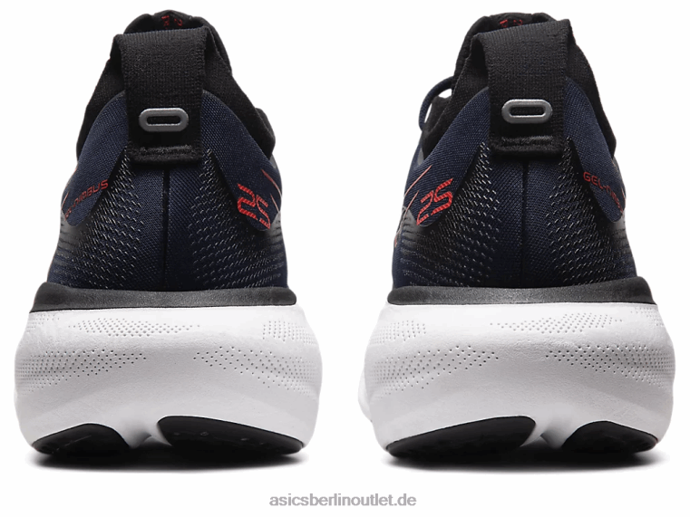 Gel-Nimbus 25 BL4N333Asics Mitternacht/elektrisches Rot