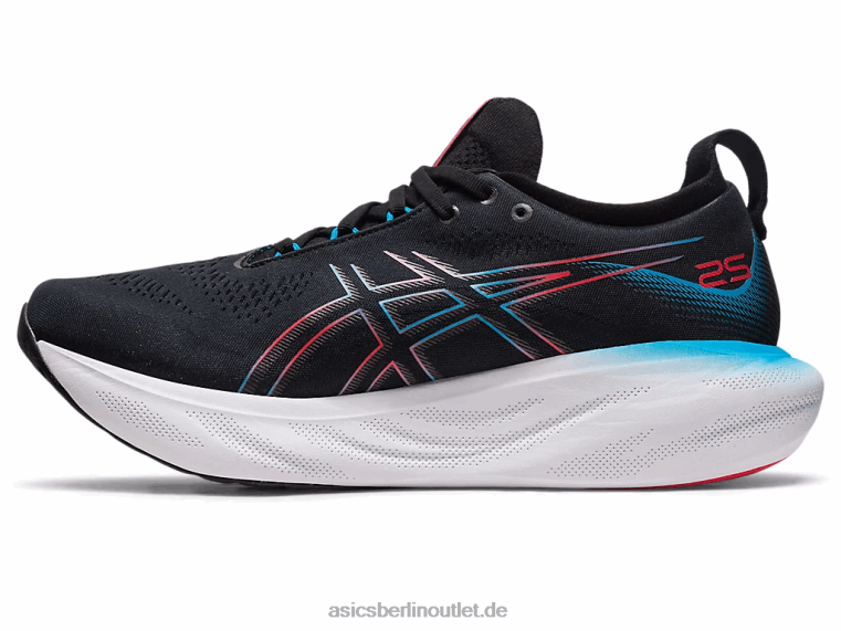Gel-Nimbus 25 BL4N6Asics Schwarz/Elektrorot