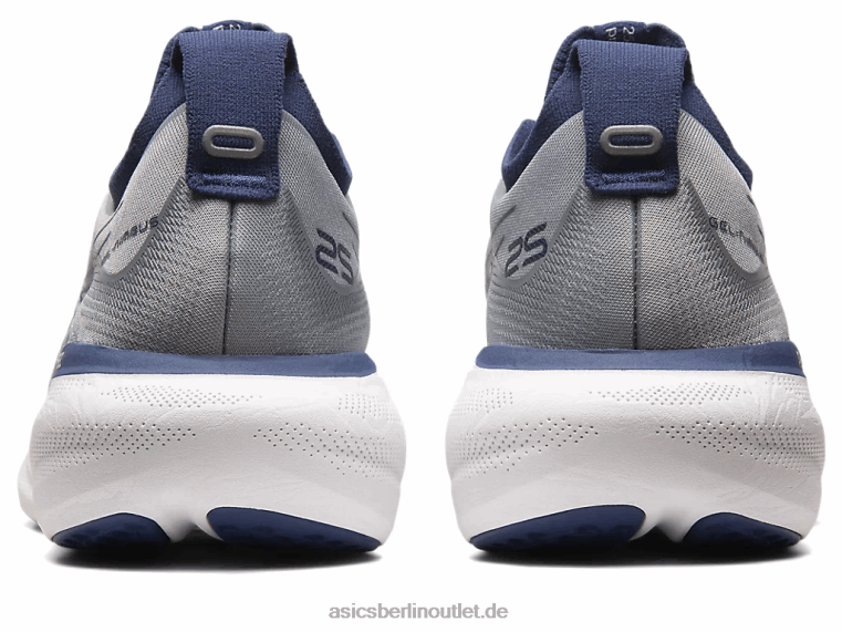 Gel-Nimbus 25 breit BL4N338Asics Blattgestein/Indigoblau