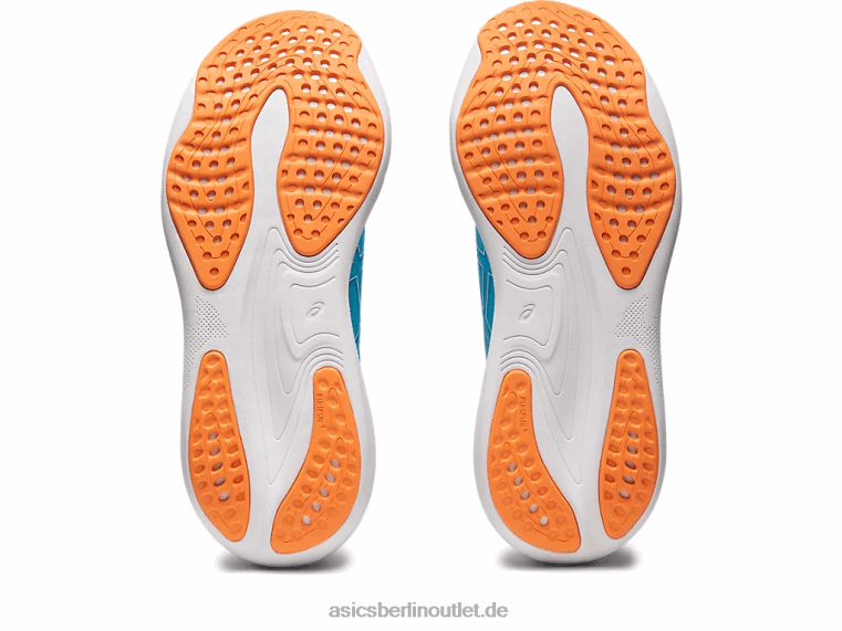 Gel-Nimbus 25 breit BL4N341Asics Inselblau/Sonnenpfirsich