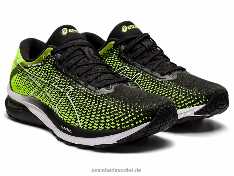 Gel-Stratus 2 gestrickt BL4N686Asics Sicherheitsgelb/Schwarz