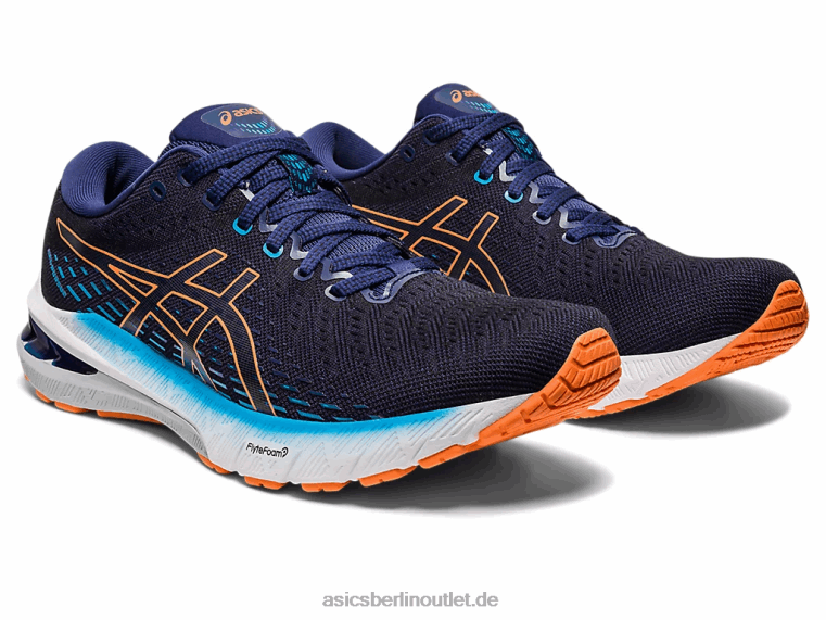 Gel-Verfolgung 8 breit BL4N386Asics Indigoblau/Sonnenpfirsich