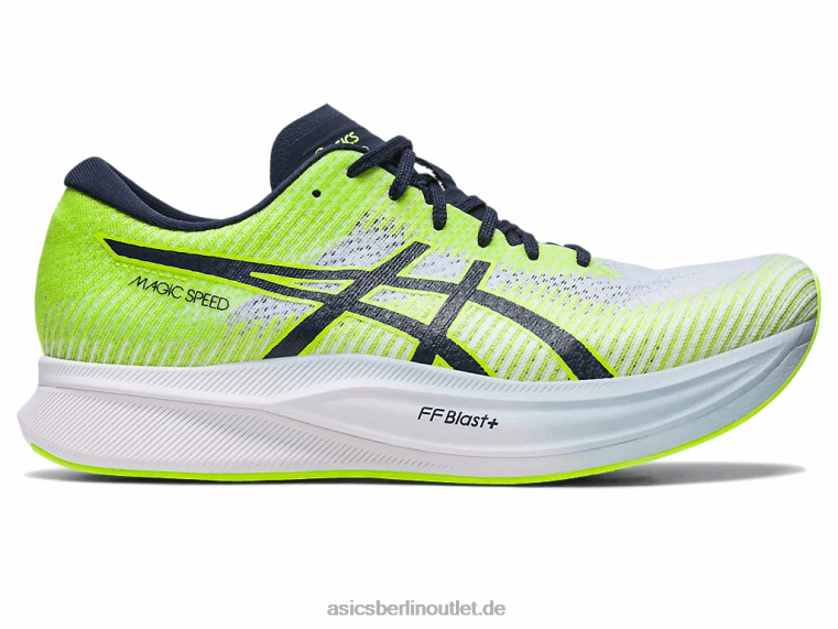 magische Geschwindigkeit 2 BL4N453Asics Gefahrengrün/Mitternacht