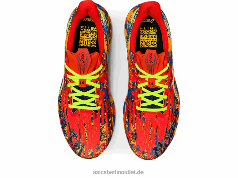 noosa tri 14 BL4N1155Asics Kirschtomate/Sicherheitsgelb