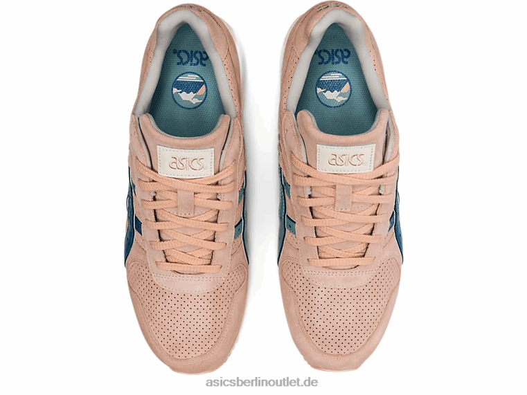 GT-II BL4N1754Asics helles Apricot/Azurblau