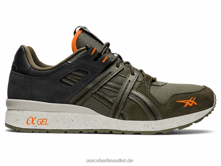 GT-II re BL4N1259Asics Olivgrüner Canvas/Habanero