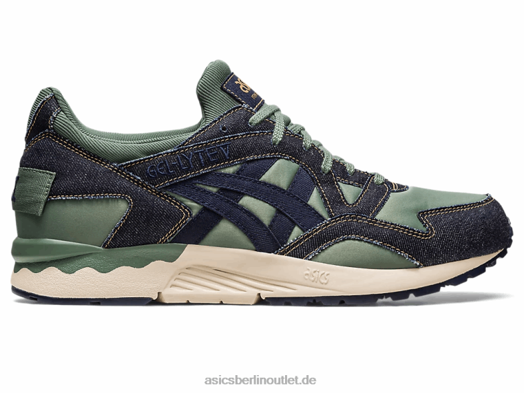 Gel-Lyte V modernes Patchwork BL4N240Asics Mitternacht/Efeu