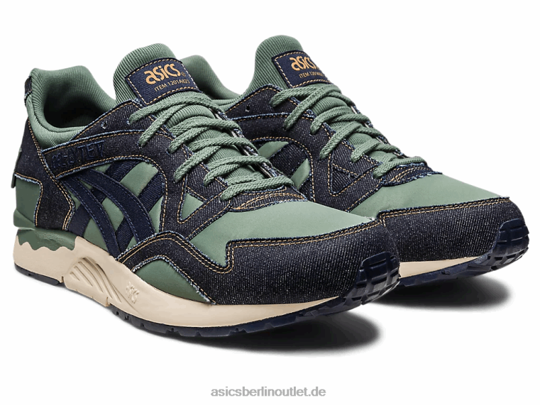 Gel-Lyte V modernes Patchwork BL4N240Asics Mitternacht/Efeu