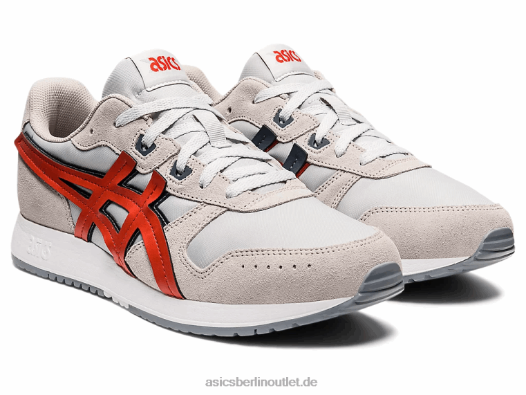Lyte-Klassiker BL4N1335Asics gletschergrauer/roter Ton