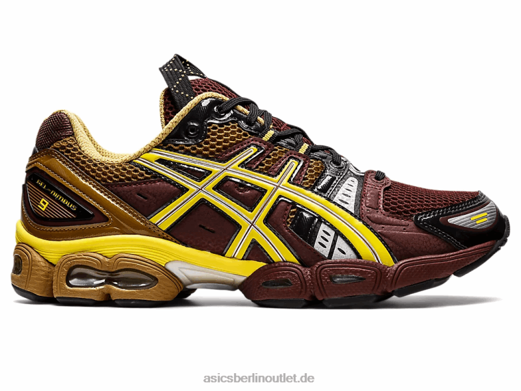 ub3-s gel-nimbus 9 BL4N1252Asics Rum-Rosine/grüner Schimmer