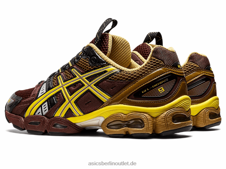 ub3-s gel-nimbus 9 BL4N1252Asics Rum-Rosine/grüner Schimmer