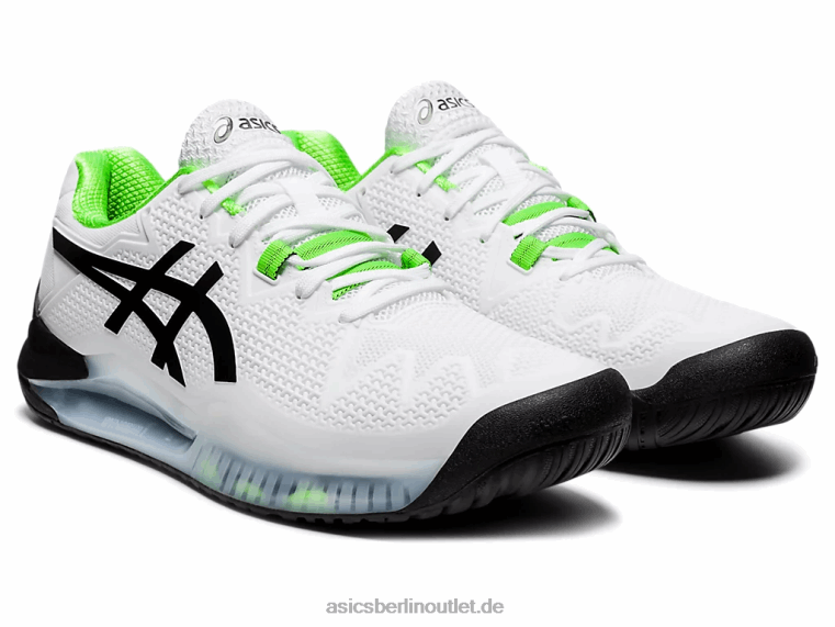Gel-Auflösung 8 BL4N1852Asics weiß/grüner Gecko
