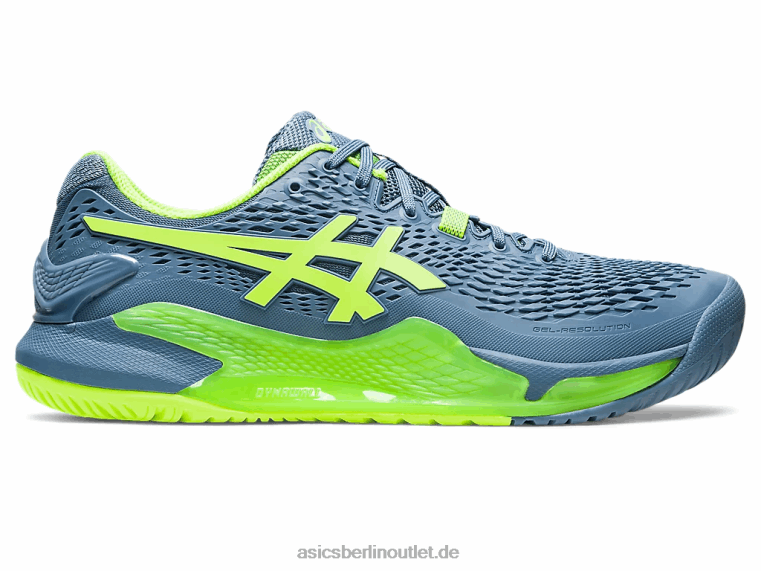 Gel-Auflösung 9 BL4N366Asics Stahlblau/Hazardgrün